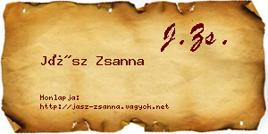 Jász Zsanna névjegykártya